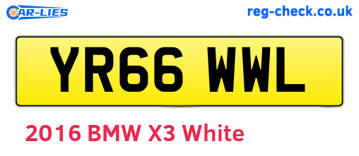 YR66WWL are the vehicle registration plates.