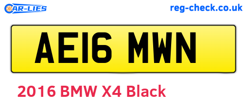 AE16MWN are the vehicle registration plates.