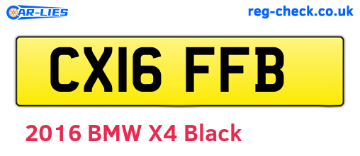 CX16FFB are the vehicle registration plates.