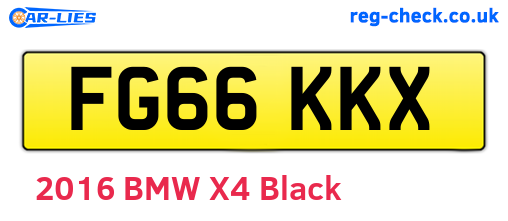 FG66KKX are the vehicle registration plates.