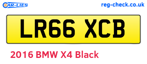 LR66XCB are the vehicle registration plates.