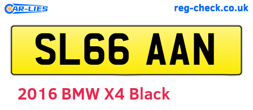 SL66AAN are the vehicle registration plates.