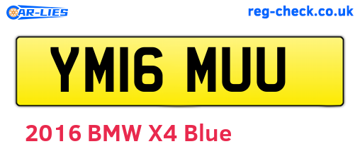 YM16MUU are the vehicle registration plates.
