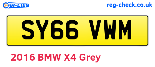 SY66VWM are the vehicle registration plates.