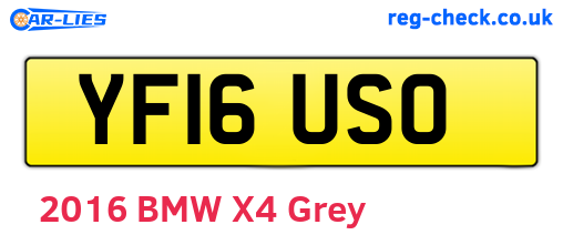 YF16USO are the vehicle registration plates.