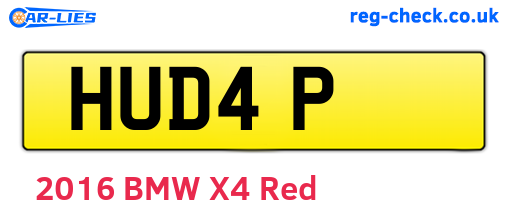 HUD4P are the vehicle registration plates.