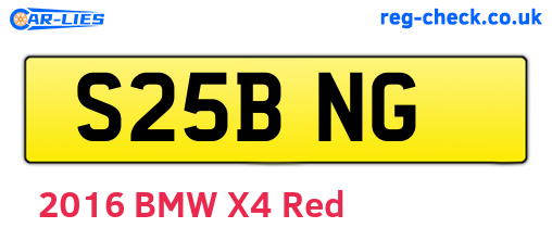 S25BNG are the vehicle registration plates.