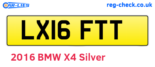 LX16FTT are the vehicle registration plates.