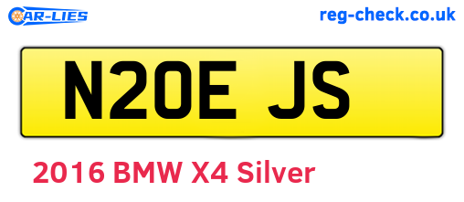 N20EJS are the vehicle registration plates.