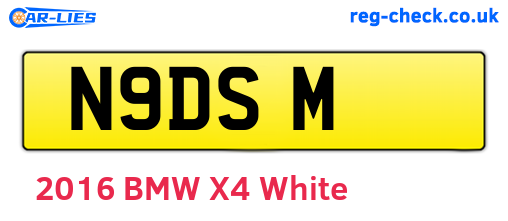N9DSM are the vehicle registration plates.