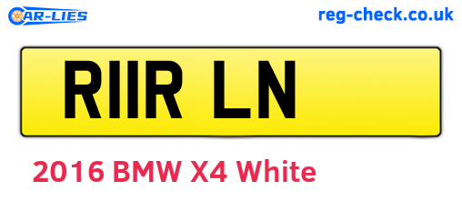 R11RLN are the vehicle registration plates.
