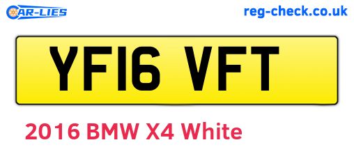 YF16VFT are the vehicle registration plates.