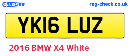 YK16LUZ are the vehicle registration plates.