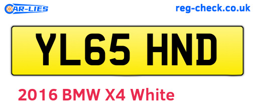 YL65HND are the vehicle registration plates.