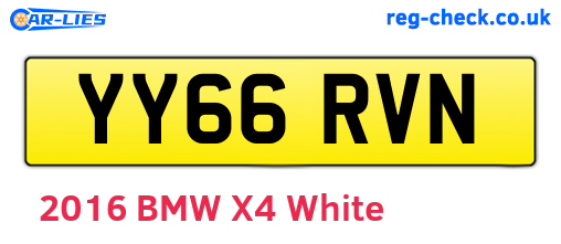 YY66RVN are the vehicle registration plates.