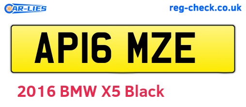 AP16MZE are the vehicle registration plates.