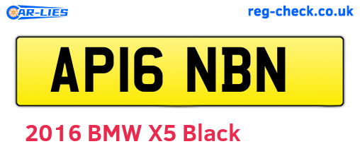 AP16NBN are the vehicle registration plates.