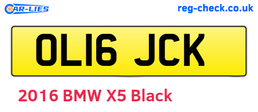 OL16JCK are the vehicle registration plates.