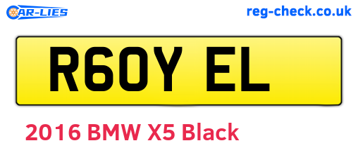R60YEL are the vehicle registration plates.
