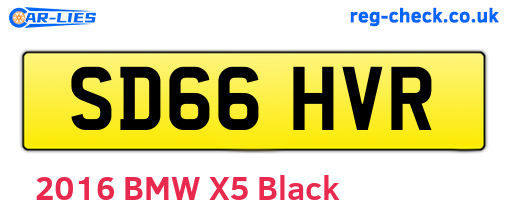 SD66HVR are the vehicle registration plates.