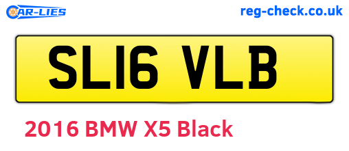 SL16VLB are the vehicle registration plates.
