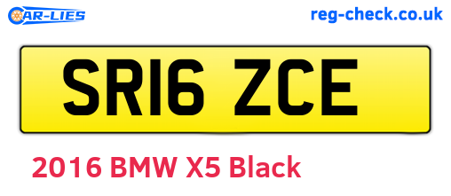 SR16ZCE are the vehicle registration plates.