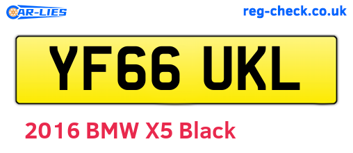 YF66UKL are the vehicle registration plates.