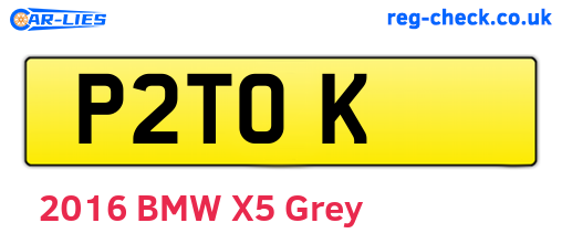 P2TOK are the vehicle registration plates.