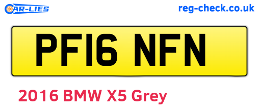 PF16NFN are the vehicle registration plates.