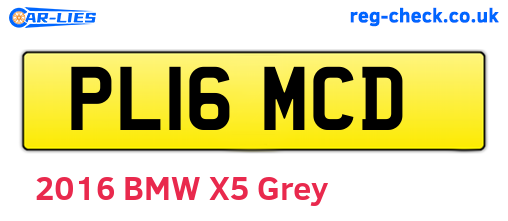 PL16MCD are the vehicle registration plates.