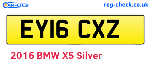 EY16CXZ are the vehicle registration plates.