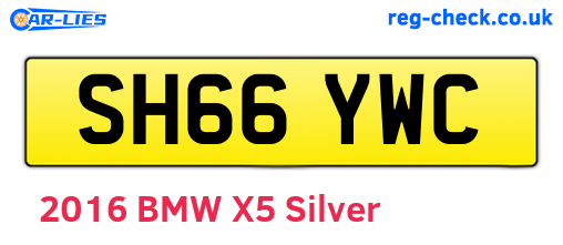 SH66YWC are the vehicle registration plates.