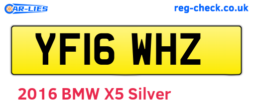 YF16WHZ are the vehicle registration plates.