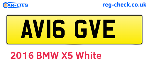 AV16GVE are the vehicle registration plates.