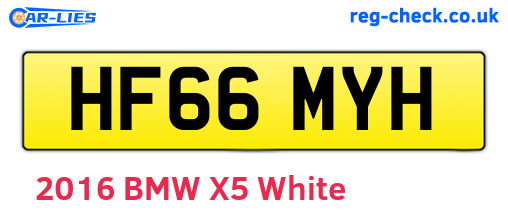 HF66MYH are the vehicle registration plates.