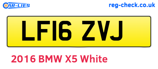 LF16ZVJ are the vehicle registration plates.