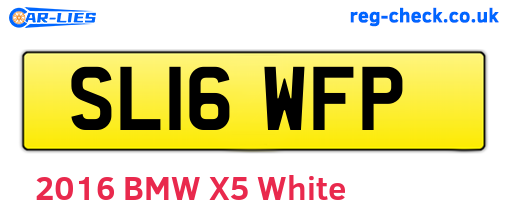 SL16WFP are the vehicle registration plates.