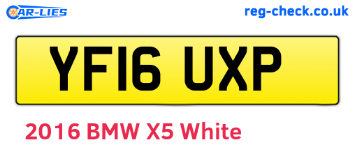 YF16UXP are the vehicle registration plates.