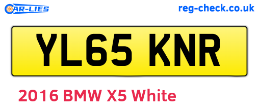 YL65KNR are the vehicle registration plates.