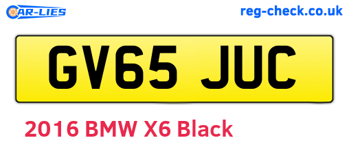GV65JUC are the vehicle registration plates.