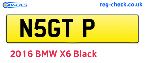 N5GTP are the vehicle registration plates.