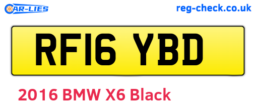 RF16YBD are the vehicle registration plates.
