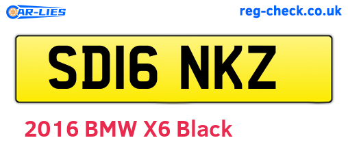 SD16NKZ are the vehicle registration plates.
