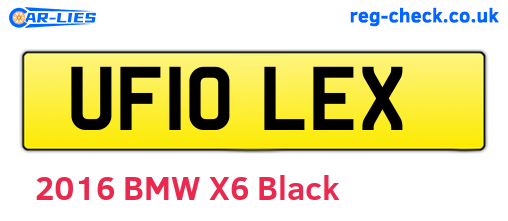 UF10LEX are the vehicle registration plates.