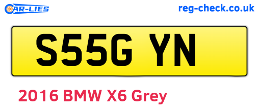 S55GYN are the vehicle registration plates.