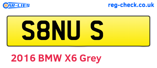 S8NUS are the vehicle registration plates.