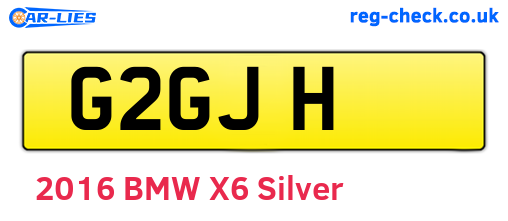 G2GJH are the vehicle registration plates.