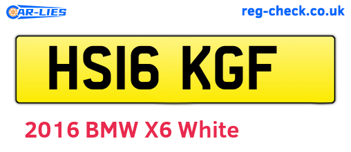 HS16KGF are the vehicle registration plates.