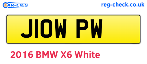J10WPW are the vehicle registration plates.