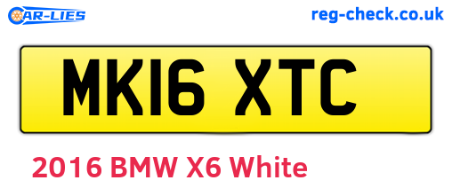 MK16XTC are the vehicle registration plates.